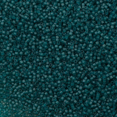 100g Miyuki Delica Seed Bead 11/0 Matte Transparent Dyed Dark Teal DB788