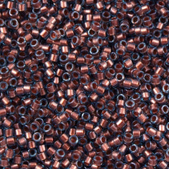 25g Miyuki Delica seed bead 11/0 Inside Dyed Color Blue Copper DB1706