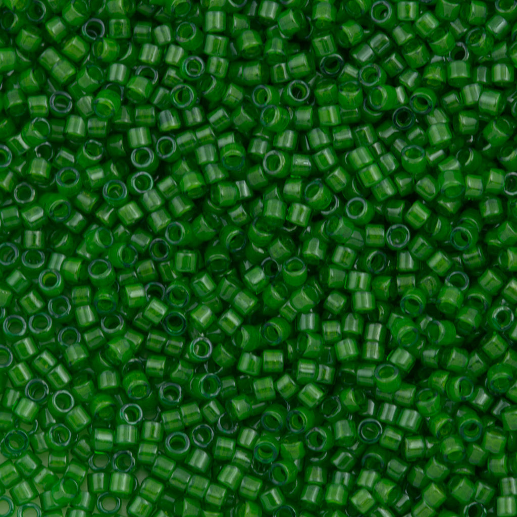 Miyuki Delica Seed Bead 11/0 Light Kelly Green 2-inch Tube DB274