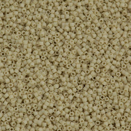 Miyuki Delica Seed Bead 11/0 Matte Bone Glazed Luster 2-inch Tube DB388