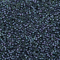 Miyuki Delica Seed Bead 11/0 Matte Metallic Blueberry Gold Luster AB DB1052