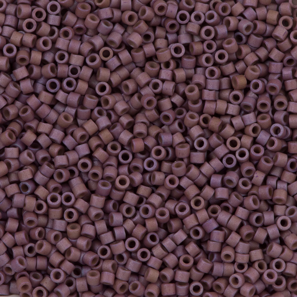 Miyuki Delica Seed Bead 11/0 Matte Metallic Heather Gold Luster AB 7g Tube DB1066