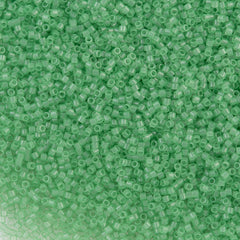 25g Miyuki Delica Seed Bead 11/0 Crystal Glazed Cool Cucumber DB1414