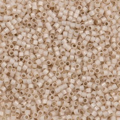 Miyuki Delica Seed Bead 11/0 Bisque Silver Lined Opal Glazed 2-inch Tube DB1452