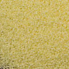 25g Miyuki Delica Seed Bead 11/0 Opaque Glazed Whip Butter DB1491