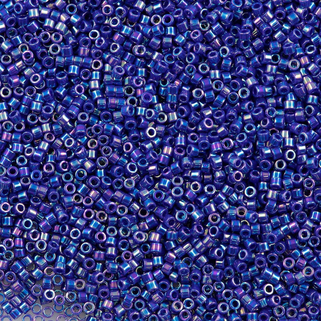 100g Miyuki Delica Seed bead 11/0 Opaque Cobalt AB DB165