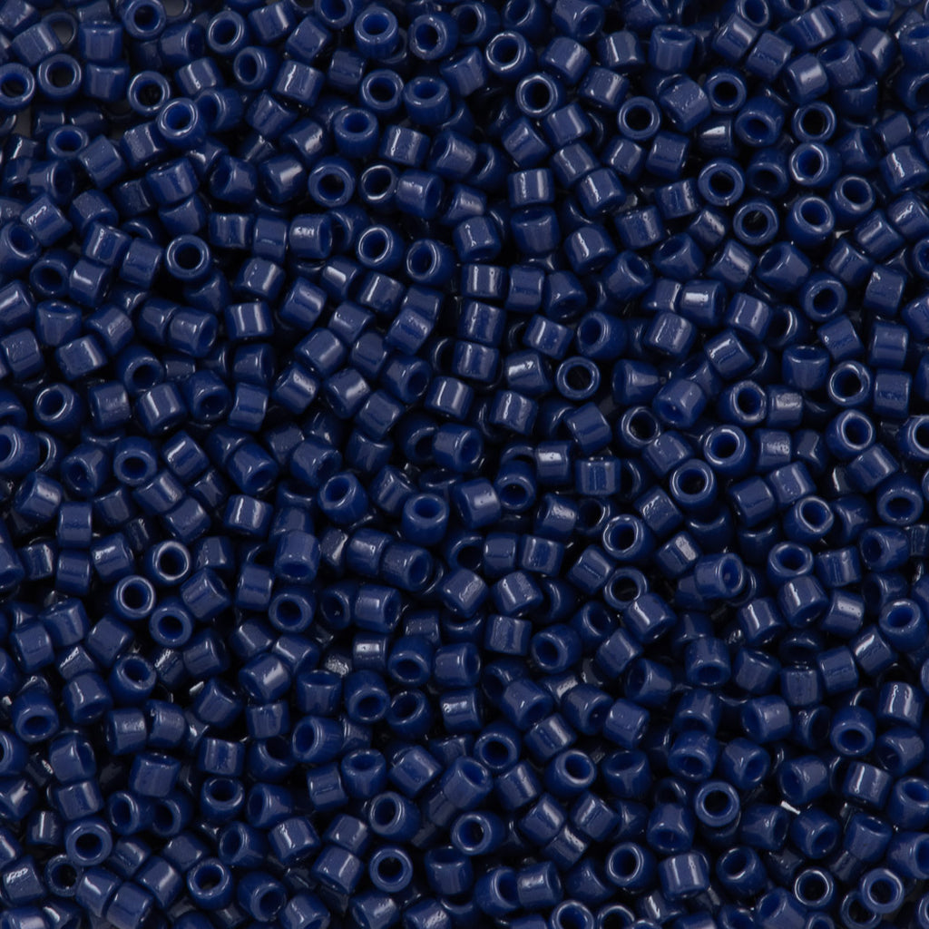 Tiny Matte Bright Blue Seed Beads, Blue Ice Cream Matte Seed Beads for