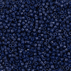 Miyuki Delica Seed Bead 11/0 Duracoat Opaque Dyed Navy Blue 2-inch Tube DB2143