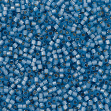 Miyuki Delica Seed Bead 11/0 Duracoat Dyed Semi-Matte Silver Lined Light Bayberry 2-inch Tube DB2176
