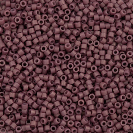 Miyuki Delica Seed Bead 11/0 Matte Opaque Glazed Twilight Lavender 2-inch Tube DB2295
