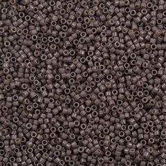 25g Miyuki Delica Seed Bead 11/0 Duracoat Opaque Dyed Ash Grey DB2365