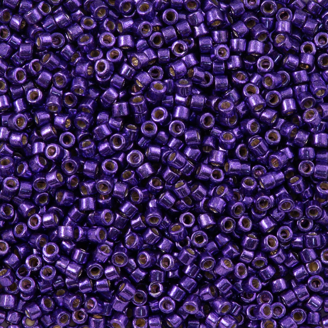 Miyuki Delica Seed Bead 11/0 Duracoat Galvanized Lilac Night 2-inch Tube DB2510