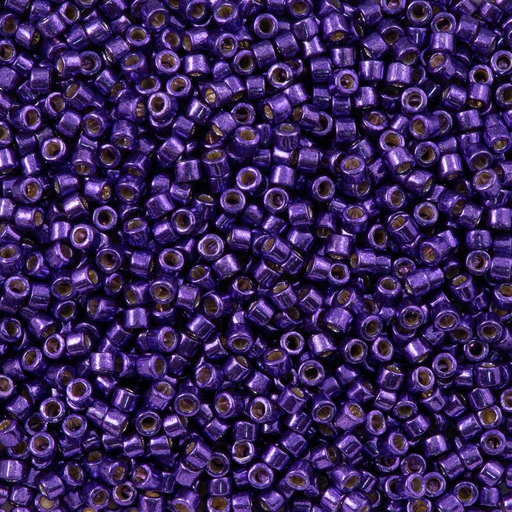 25g Miyuki Delica Seed Bead 11/0 Duracoat Galvanized Lilac Night DB2510