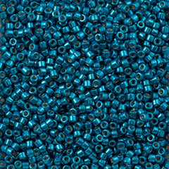 25g Miyuki Delica Seed Bead 11/0 Duracoat Galvanized Deep Aqua Blue DB2516