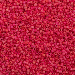 Miyuki Delica Seed Bead 11/0 Matte Opaque Luster Red 2-inch Tube DB362