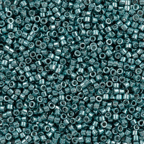 Miyuki Delica Seed Bead 11/0 Galvanized Dyed Peacock 2-inch Tube DB432
