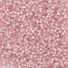 Miyuki Delica Seed Bead 11/0 Opal Silver Lined Dyed Light Pink DB624