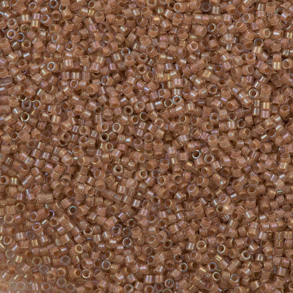 Miyuki Delica Seed Bead 11/0 Inside Dyed Color Beige 2-inch Tube DB69