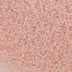25g Miyuki Delica Seed Bead 11/0 Matte Transparent Peach AB DB868
