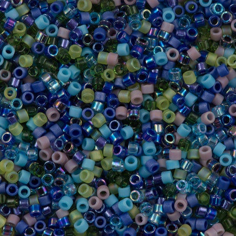 Miyuki Delica Seed Bead 11/0 Mix Gemtones 2-inch Tube (MIX14)