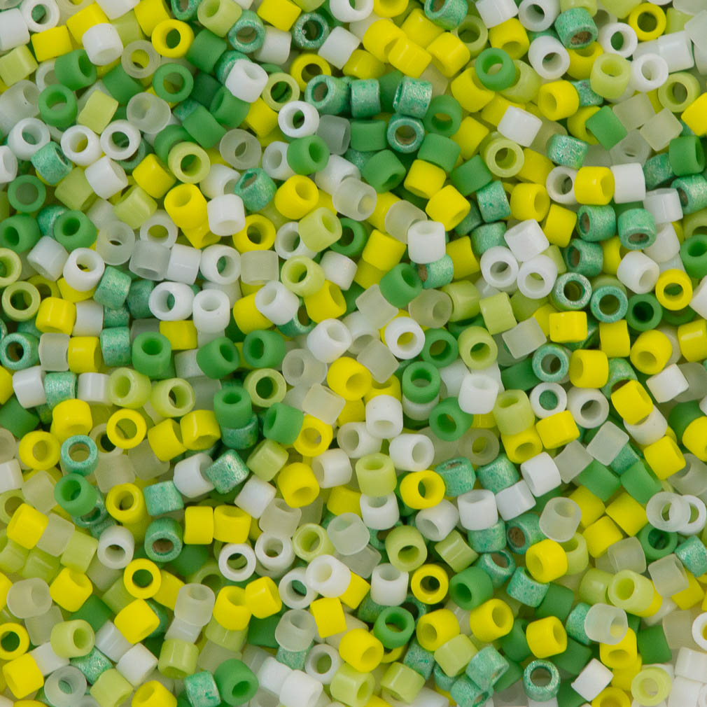 Miyuki Delica Seed Bead 11/0 Mix Daisy Chain 2-inch Tube (9023 Miyuki Delica Seed Bead 11/0 Mix Daisy Chain 2-inch Tube (9023