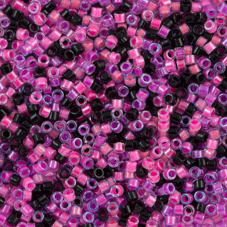 Miyuki Delica Seed Bead 11/0 Mix Sunset Glow 2-inch Tube (9096)
