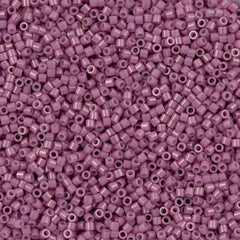 Miyuki Delica Seed Bead 15/0 Opaque Pink Mauve Luster 2-inch Tube DBS253