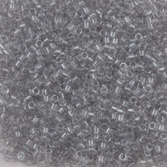 Miyuki Delica Seed Bead 8/0 Crystal Inside Color Lined Silver 6.7g Tube DBL271