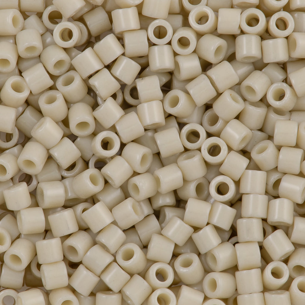Miyuki Delica Seed Bead 8/0 Opaque Ivory Luster DBL261