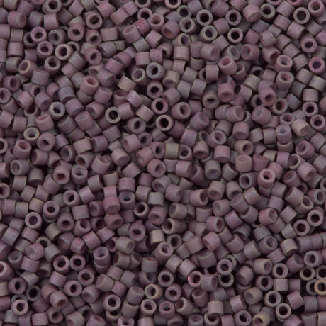 Miyuki Delica Seed Bead 11/0 Matte Metallic Purple Sage Gold Luster AB 2-inch Tube DB1062