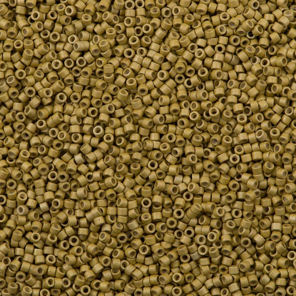 25g Miyuki Delica Seed Bead 11/0 Galvanized Matte Zest DB1164