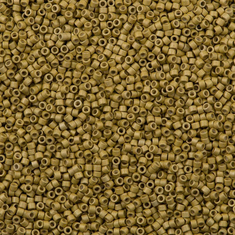 25g Miyuki Delica Seed Bead 11/0 Galvanized Matte Zest DB1164