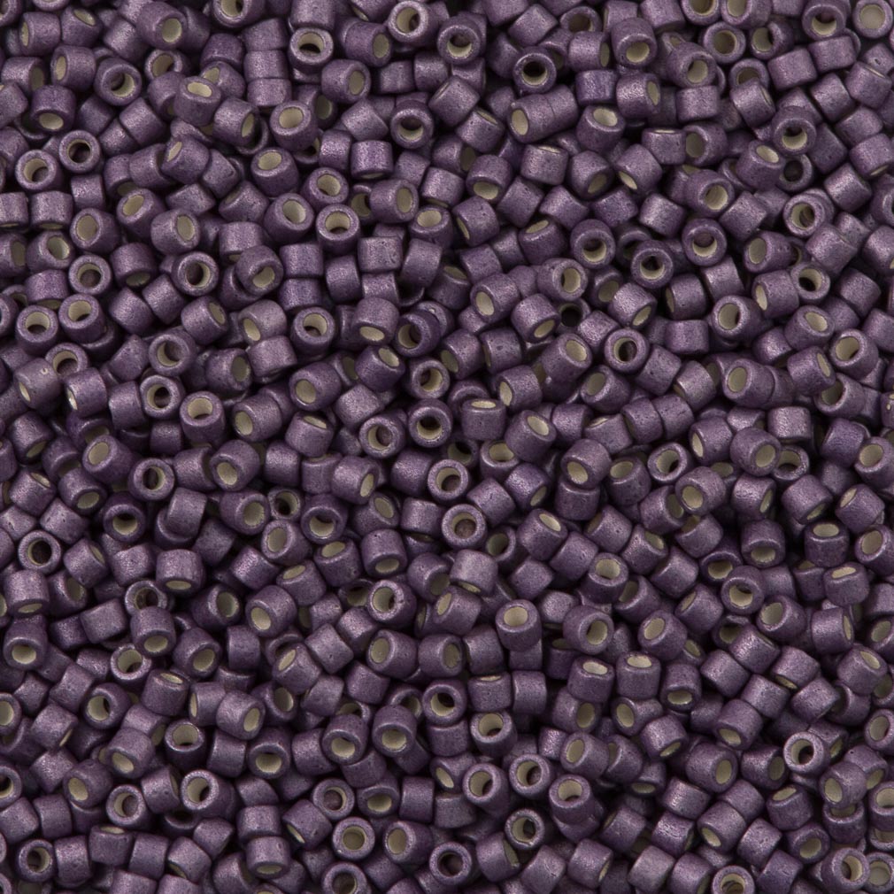 Miyuki Delica Seed Bead 11/0 Galvanized Matte Eggplant 7g Tube DB1174