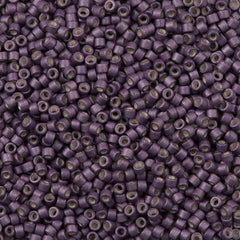 Miyuki Delica Seed Bead 11/0 Galvanized Matte Eggplant 7g Tube DB1174