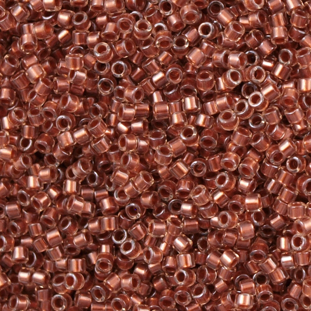 Miyuki Delica Seed Bead 11/0 Inside Dyed Color Pink Copper DB1704