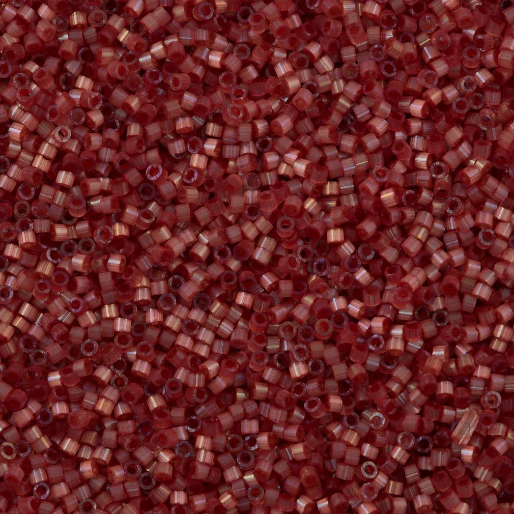 Miyuki Delica Seed Bead 11/0 Dyed Dark Berry Silk Satin 2-inch Tube DB1805