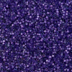 Miyuki Delica Seed Bead 11/0 Dyed Purple Silk Satin 2-inch Tube DB1810