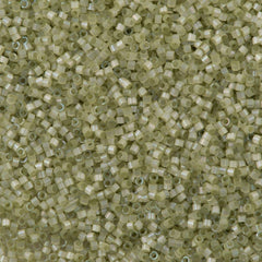 25g Miyuki Delica Seed Bead 11/0 Dyed Pale Lime Silk Satin DB1815