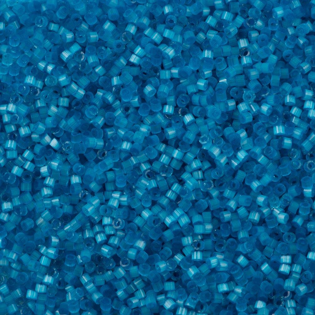 25g Miyuki Delica Seed Bead 11/0 Silk Inside Dyed Delphinium DB1860