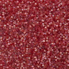 25g Miyuki Delica Seed Bead 11/0 Silk Inside Dyed Berry AB DB1865