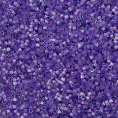 Miyuki Delica Seed Bead 11/0 Silk Inside Dyed Lilac AB 6g Tube DB1868