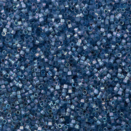 Miyuki Delica Seed Bead 11/0 Silk Inside Dyed Bayberry AB 2-inch Tube DB1882
