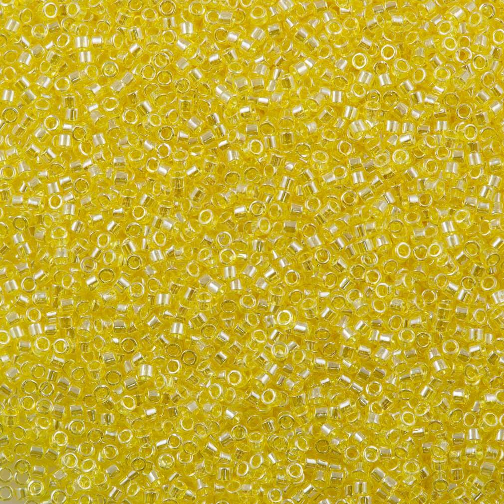 Miyuki Delica Seed Bead 11/0 Transparent Yellow Luster 7g Tube DB1886