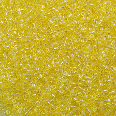 Miyuki Delica Seed Bead 11/0 Transparent Yellow Luster 7g Tube DB1886