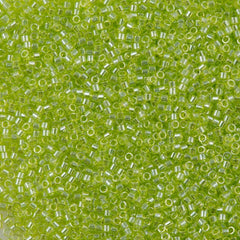 25g Miyuki Delica Seed Bead 11/0 Transparent Chartreuse Luster DB1888