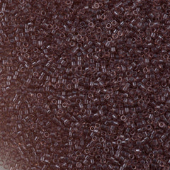 25g Miyuki Delica Seed Bead 11/0 Transparent Smoky Amethyst Luster DB1893