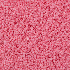 Miyuki Delica Seed Bead 11/0 Duracoat Dyed Opaque Light Carnation 2-inch Tube DB2116