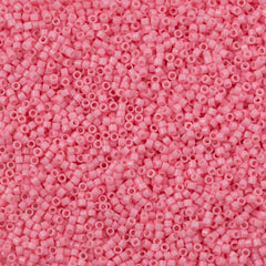 25g Miyuki Delica Seed Bead 11/0 Duracoat Dyed Opaque Light Carnation DB2116