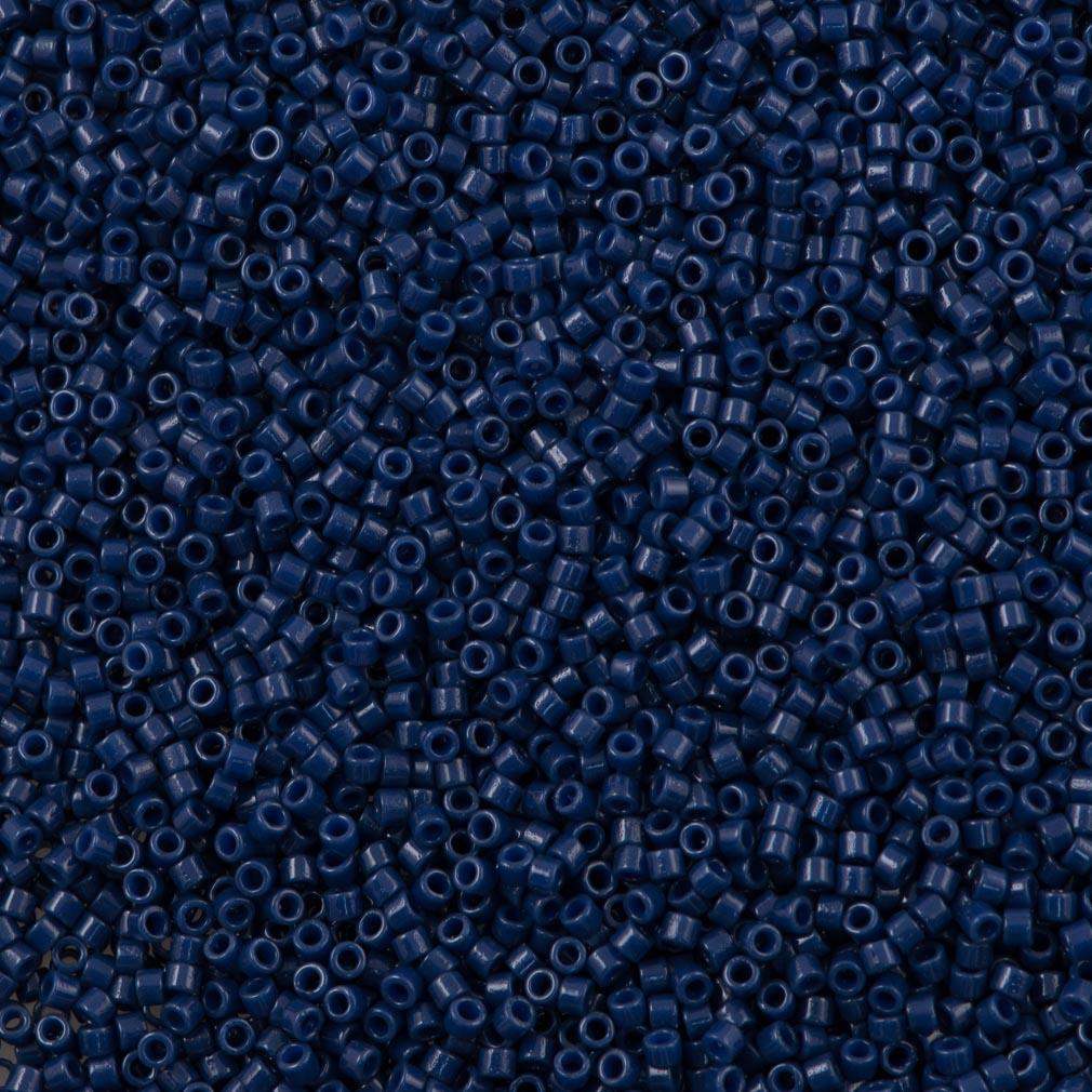 25g Miyuki Delica Seed Bead 11/0 Duracoat Opaque Matte Dyed Navy Blue DB2143