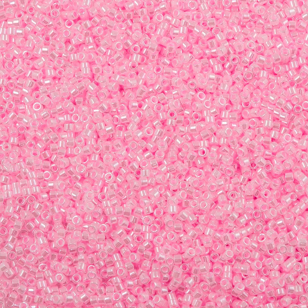 25g Miyuki Delica Seed Bead 11/0 Ceylon Pink DB244